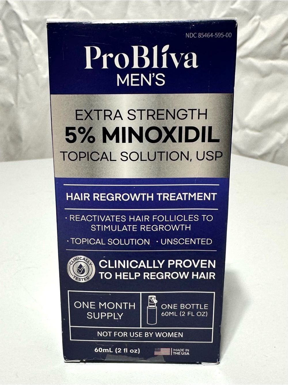 PROBLIVA Men’s 5% Minoxidil Hair Regrowth Spray Extra Strength Sealed